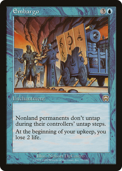 Embargo (MMQ-077) [Mercadian Masques] MTG Single Wizards of the Coast