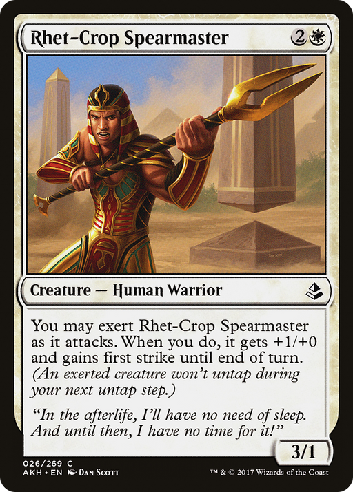 Rhet-Crop Spearmaster (AKH-026) [Amonkhet] MTG Single Wizards of the Coast