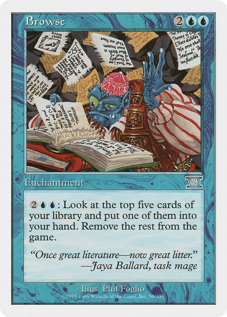 Browse (6ED-059) [Classic Sixth Edition] MTG Single Wizards of the Coast