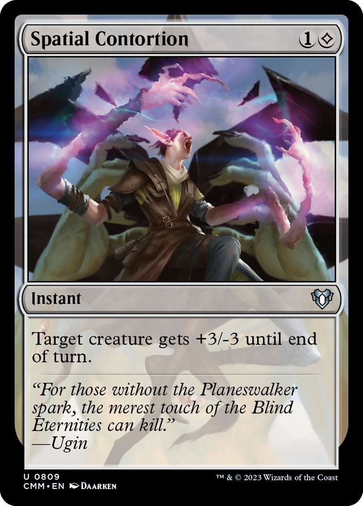Spatial Contortion (CMM-809) [Commander Masters] MTG Single Wizards of the Coast