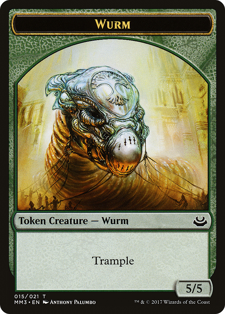 Wurm Token (MM3-015) [Tokens] Modern Masters 2017 Tokens MTG Single Wizards of the Coast