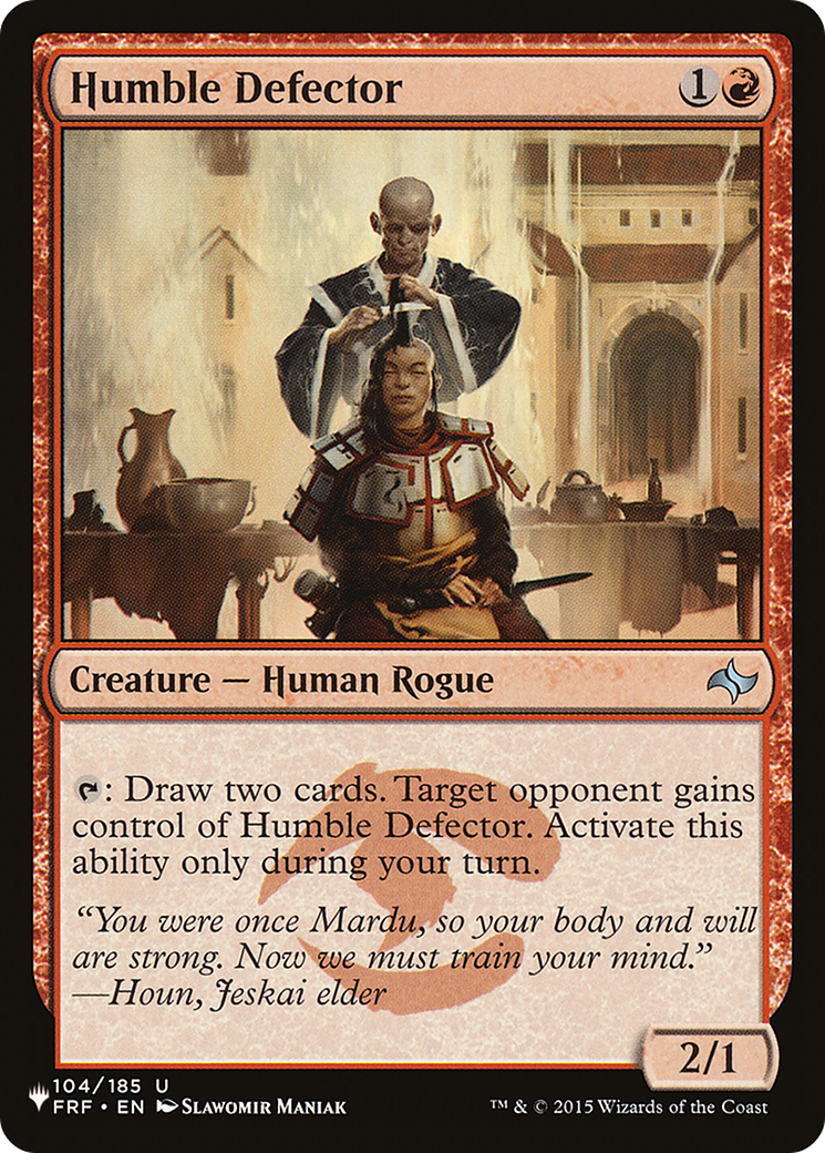 Humble Defector (LIST-FRF-104) [Mystery Booster] The List MTG Single Wizards of the Coast