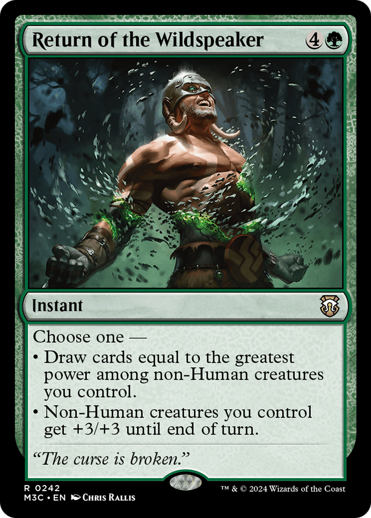 Return of the Wildspeaker (M3C-242) [Modern Horizons 3 Commander] MTG Single Wizards of the Coast