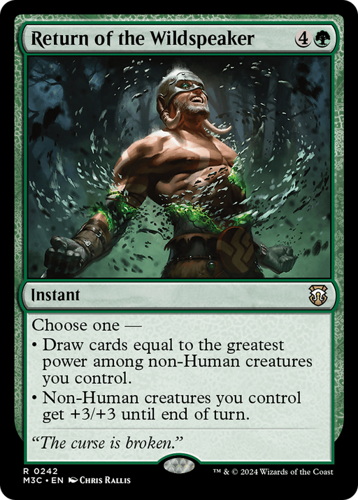 Return of the Wildspeaker (M3C-242) [Modern Horizons 3 Commander] MTG Single Wizards of the Coast