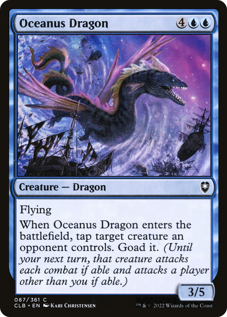 Oceanus Dragon (CLB-087) [Commander Legends: Battle for Baldur's Gate] MTG Single Wizards of the Coast