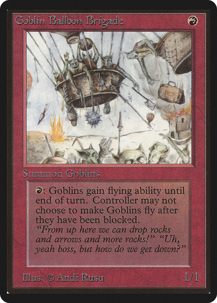 Goblin Balloon Brigade (LEB-) [Oldschool] Limited Edition Beta MTG Single Wizards of the Coast