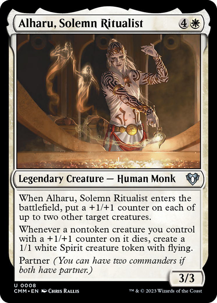 Alharu, Solemn Ritualist (CMM-008) [Commander Masters] Foil MTG Single Wizards of the Coast