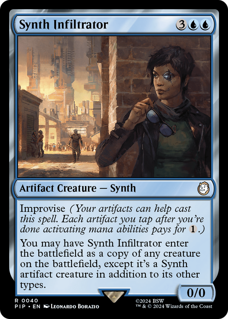 Synth Infiltrator (PIP-040) [Fallout] MTG Single Wizards of the Coast