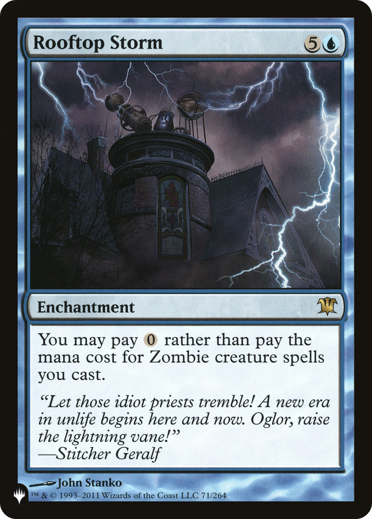 Rooftop Storm (LIST-ISD-71) [Mystery Booster] The List MTG Single Wizards of the Coast