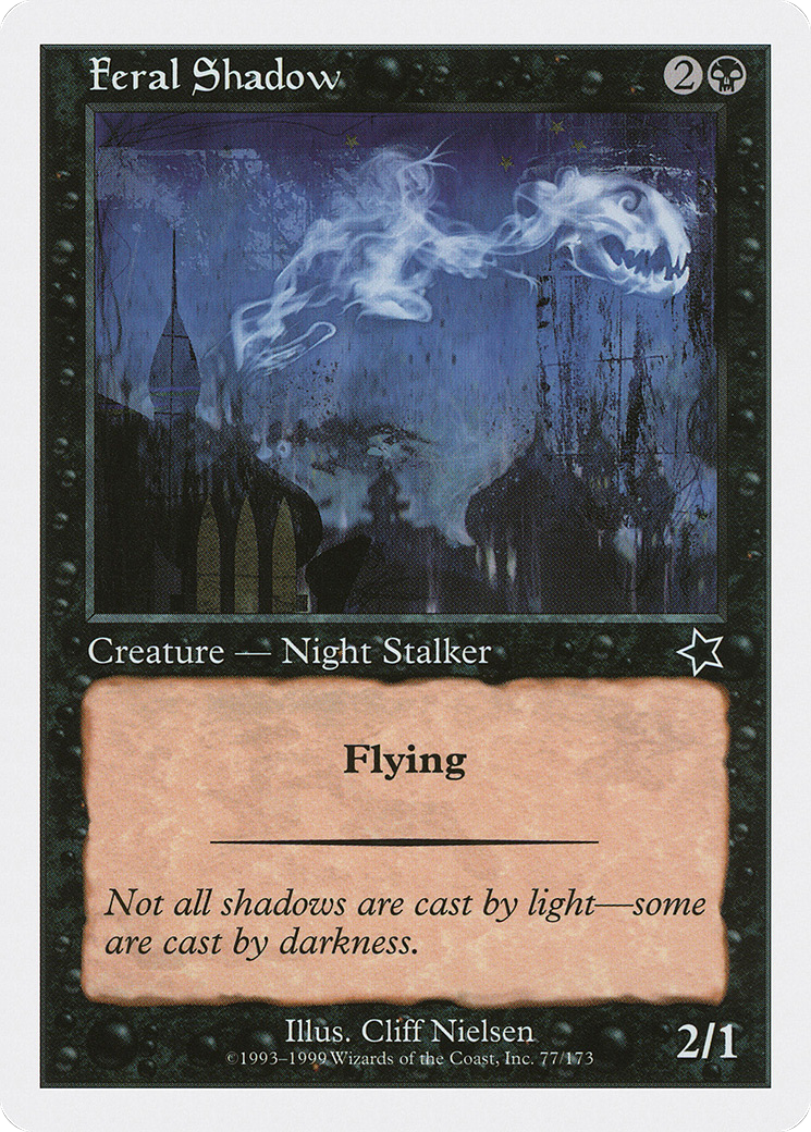 Feral Shadow (S99-077) [Misc] Starter 1999 MTG Single Wizards of the Coast