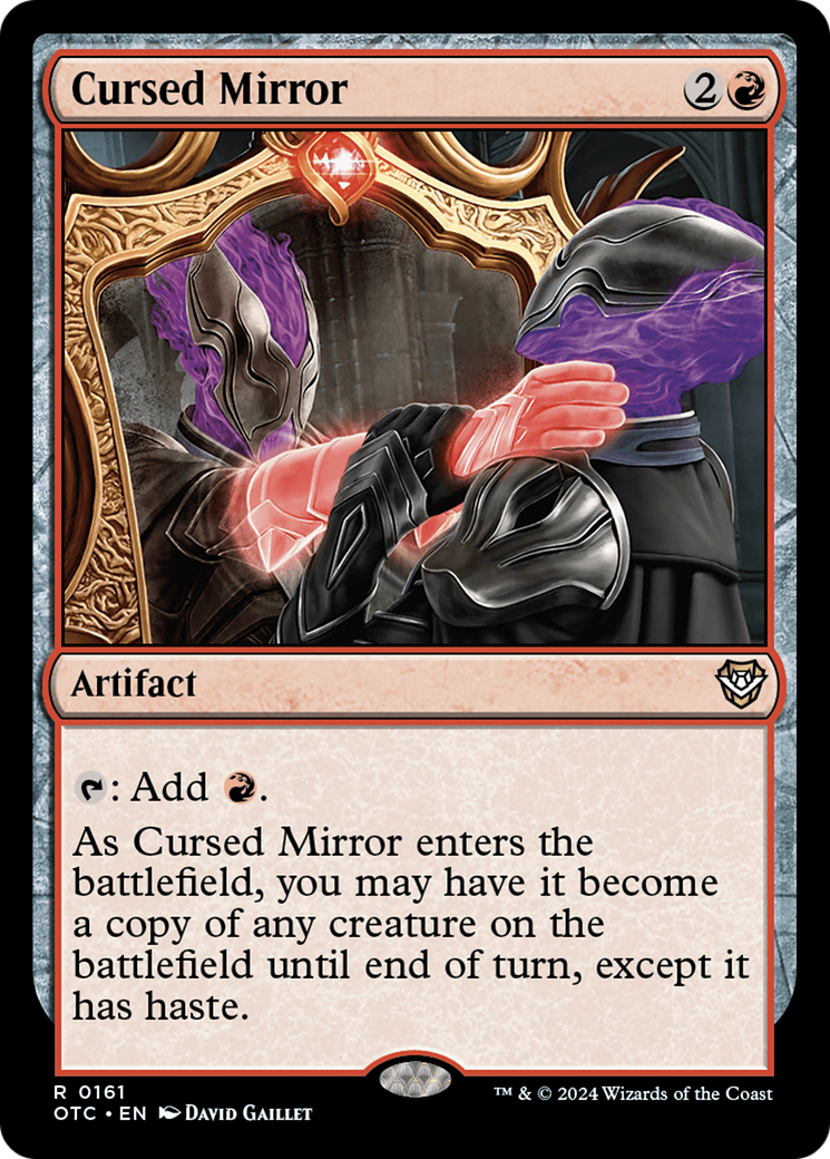 Cursed Mirror (OTC-161) [Outlaws of Thunder Junction Commander] MTG Single Wizards of the Coast