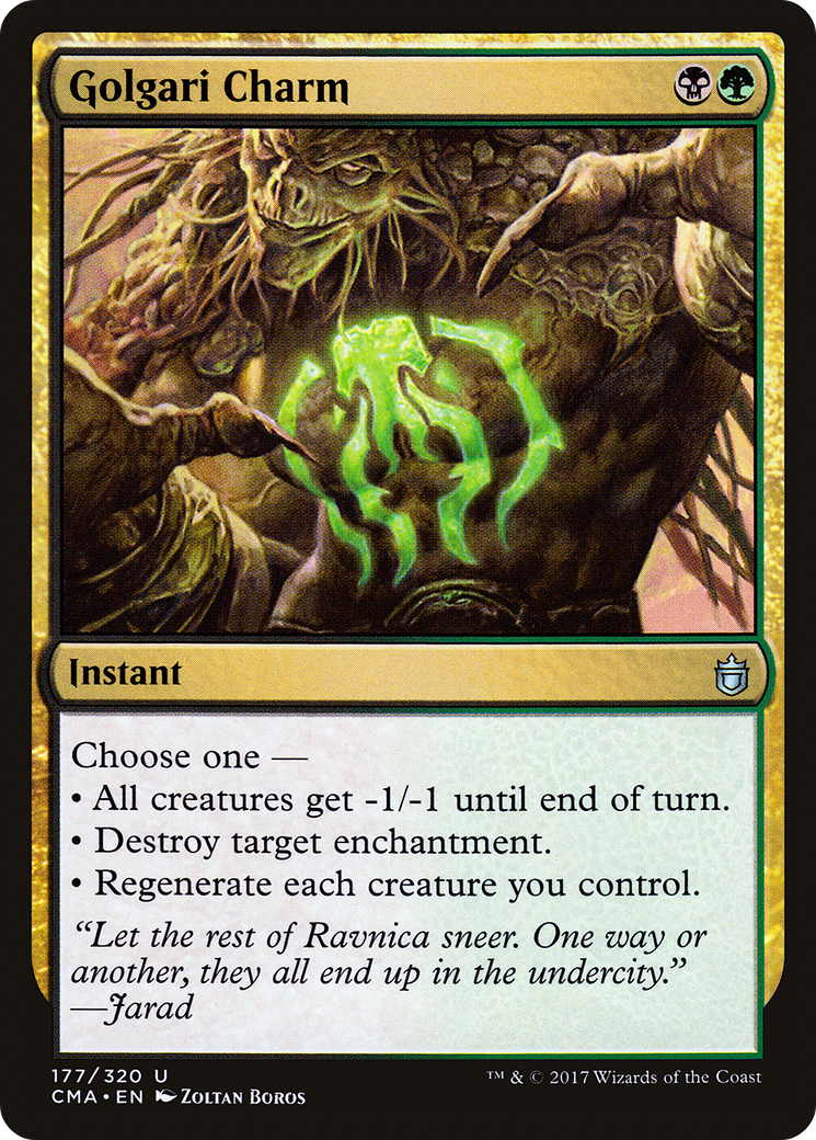 Golgari Charm (CMA-177) [Commander Anthology] MTG Single Wizards of the Coast