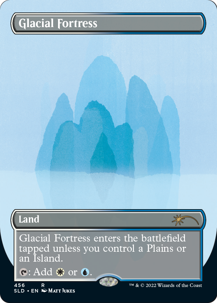 Glacial Fortress (SLD-456) [Secret Lair] Drop (Borderless) Foil MTG Single Wizards of the Coast