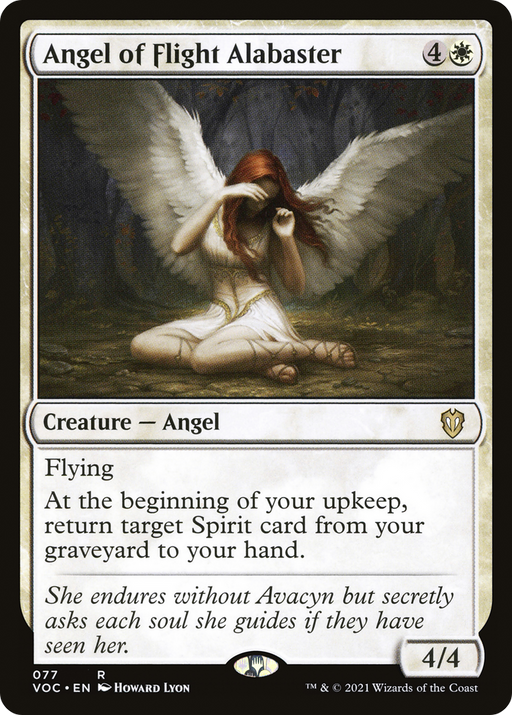 Angel of Flight Alabaster (VOC-077) [Crimson Vow Commander] MTG Single Wizards of the Coast
