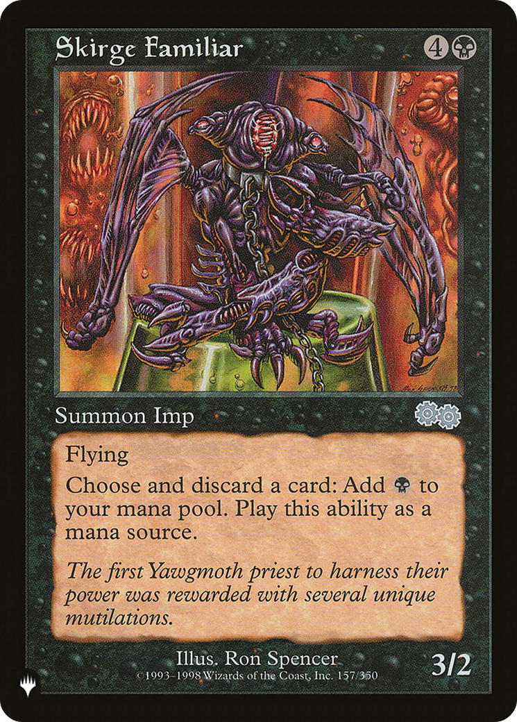 Skirge Familiar (LIST-USG-157) [Mystery Booster] The List MTG Single Wizards of the Coast