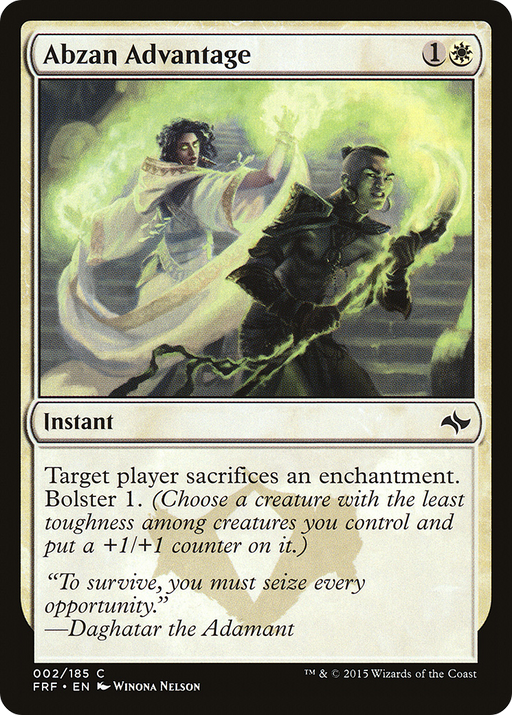 Abzan Advantage (FRF-002) [Fate Reforged] Foil MTG Single Wizards of the Coast