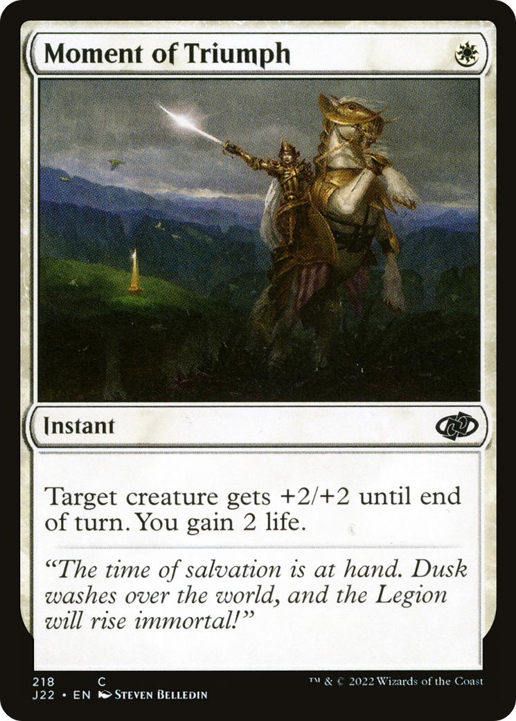 Moment of Triumph (J22-218) [Jumpstart 2022] MTG Single Wizards of the Coast