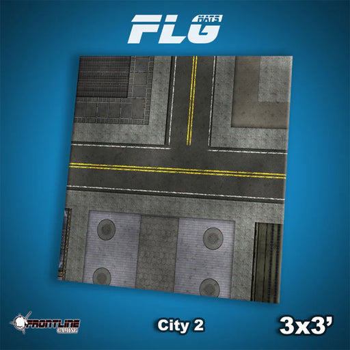 Frontline Gaming: Mats - City 2 3'x3' Gaming Mat FLG