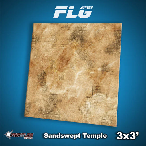 Frontline Gaming: Mats - Sandswept Temple 3'x3' Gaming Mat FLG
