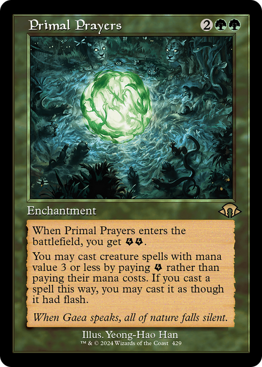 Primal Prayers (MH3-429) [Modern Horizons 3] Foil MTG Single Modern Horizons 3