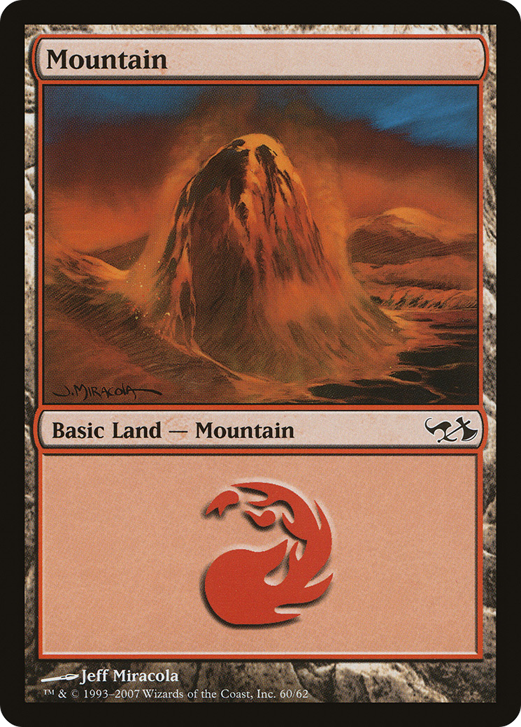 Mountain (EVG-060) [Misc] Duel Decks: Elves vs. Goblins MTG Single Wizards of the Coast