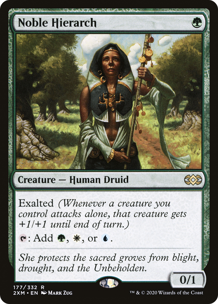 Noble Hierarch (2XM-177) [Double Masters] Foil MTG Single Wizards of the Coast