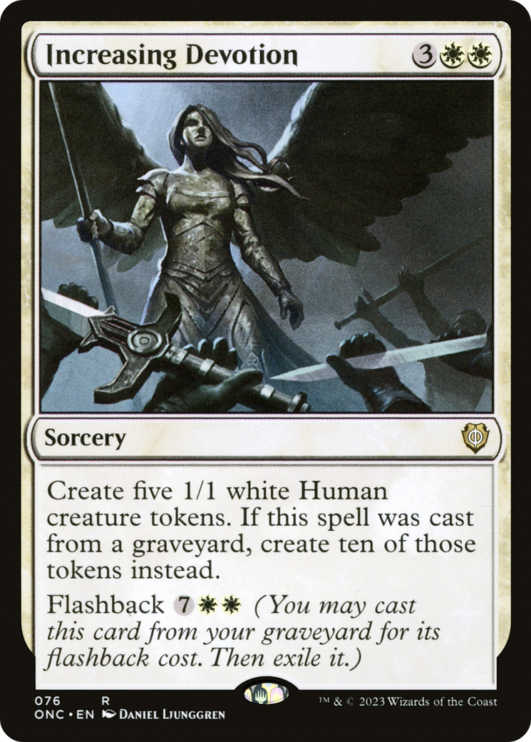 Increasing Devotion (ONC-076) [Phyrexia: All Will Be One Commander] MTG Single Wizards of the Coast