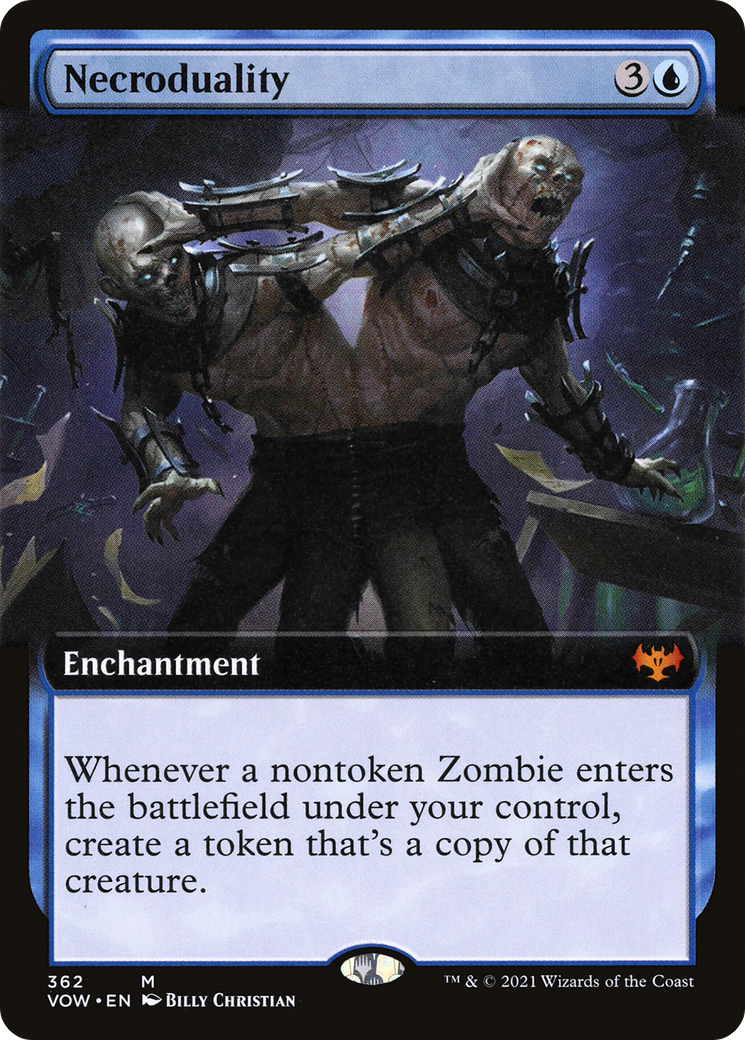 Necroduality (VOW-362) [Innistrad: Crimson Vow] (Extended Art) Foil MTG Single Wizards of the Coast