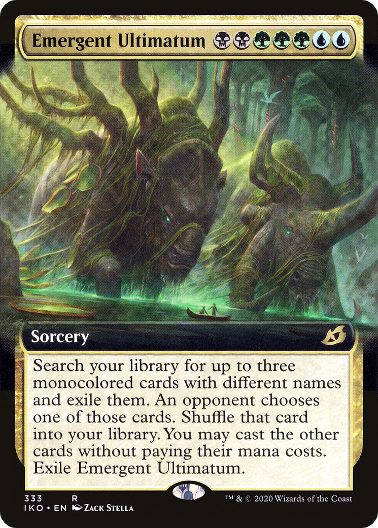 Emergent Ultimatum (IKO-333) [Ikoria: Lair of Behemoths] (Extended Art) Foil MTG Single Wizards of the Coast