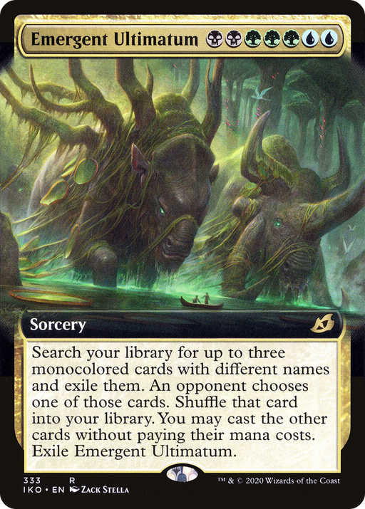 Emergent Ultimatum (IKO-333) [Ikoria: Lair of Behemoths] (Extended Art) Foil MTG Single Wizards of the Coast