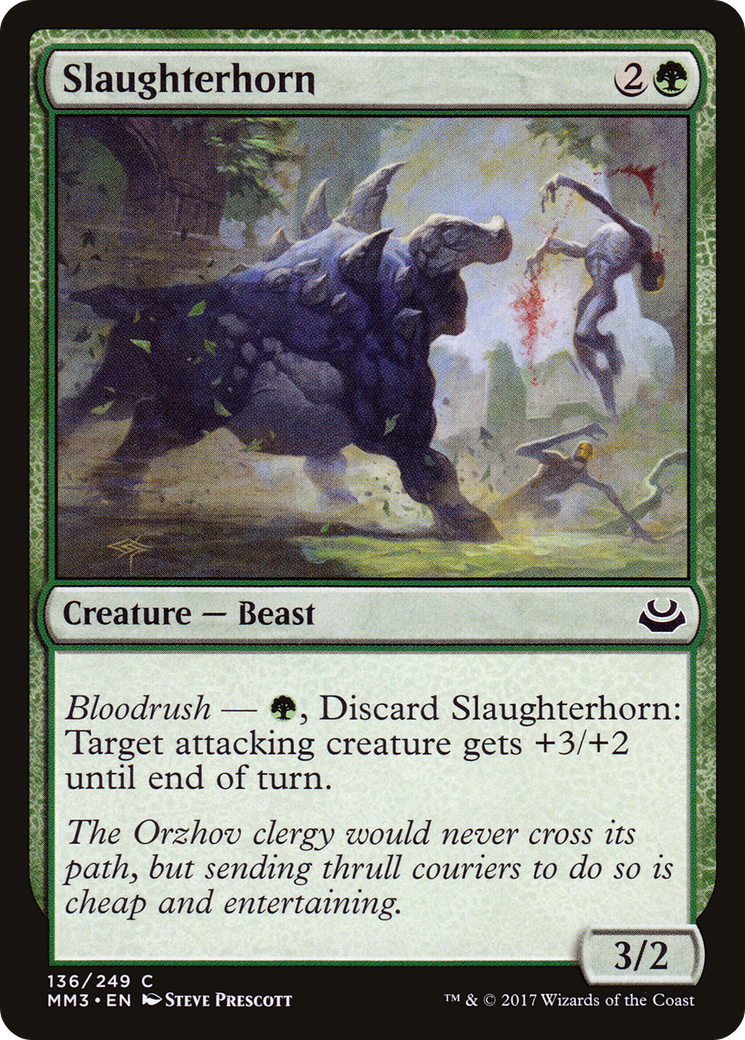 Slaughterhorn (MM3-136) [Modern Masters 2017] Foil MTG Single Modern Masters 2017