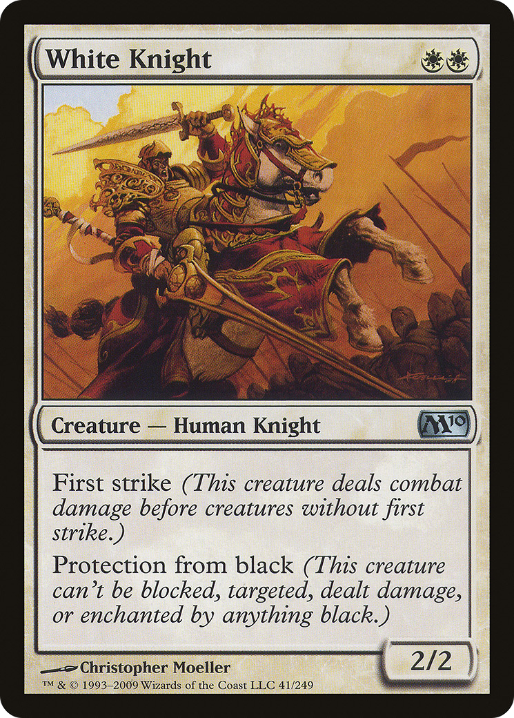 White Knight (M10-041) [Magic 2010] Foil MTG Single Wizards of the Coast