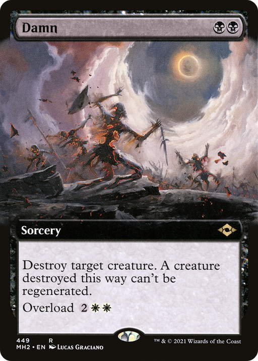 Damn (MH2-449) [Modern Horizons 2] (Extended Art) MTG Single Wizards of the Coast