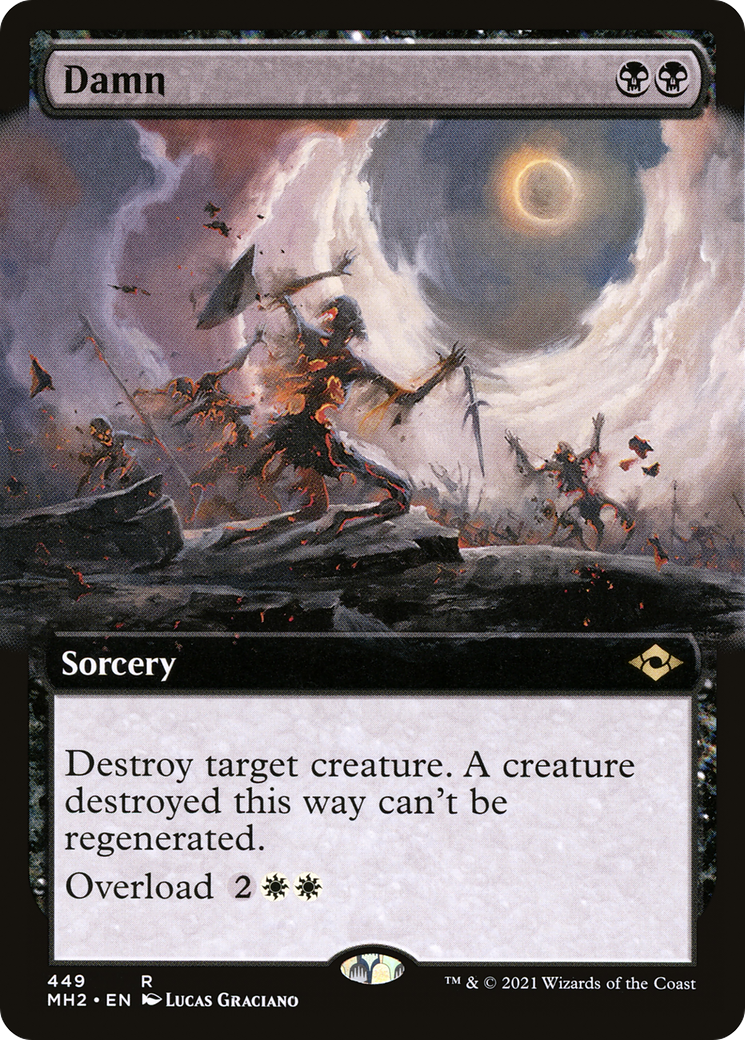 Damn (MH2-449) [Modern Horizons 2] (Extended Art) Foil MTG Single Wizards of the Coast