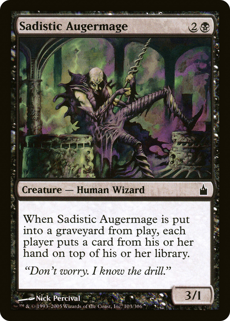 Sadistic Augermage (RAV-103) [Ravnica: City of Guilds] Foil MTG Single Wizards of the Coast