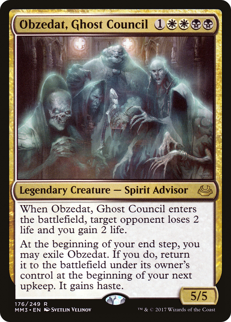 Obzedat, Ghost Council (MM3-176) [Modern Masters 2017] Foil MTG Single Modern Masters 2017
