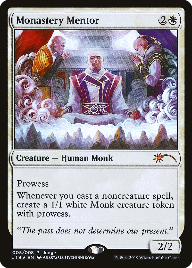 Monastery Mentor (JDG-005) [Misc] Judge Gift Cards 2019 Foil MTG Single Wizards of the Coast