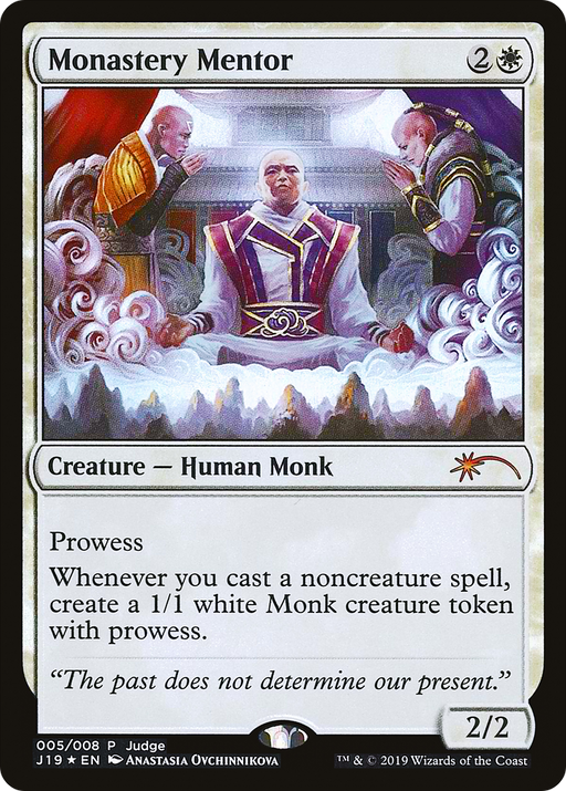 Monastery Mentor (JDG-005) [Misc] Judge Gift Cards 2019 Foil MTG Single Wizards of the Coast