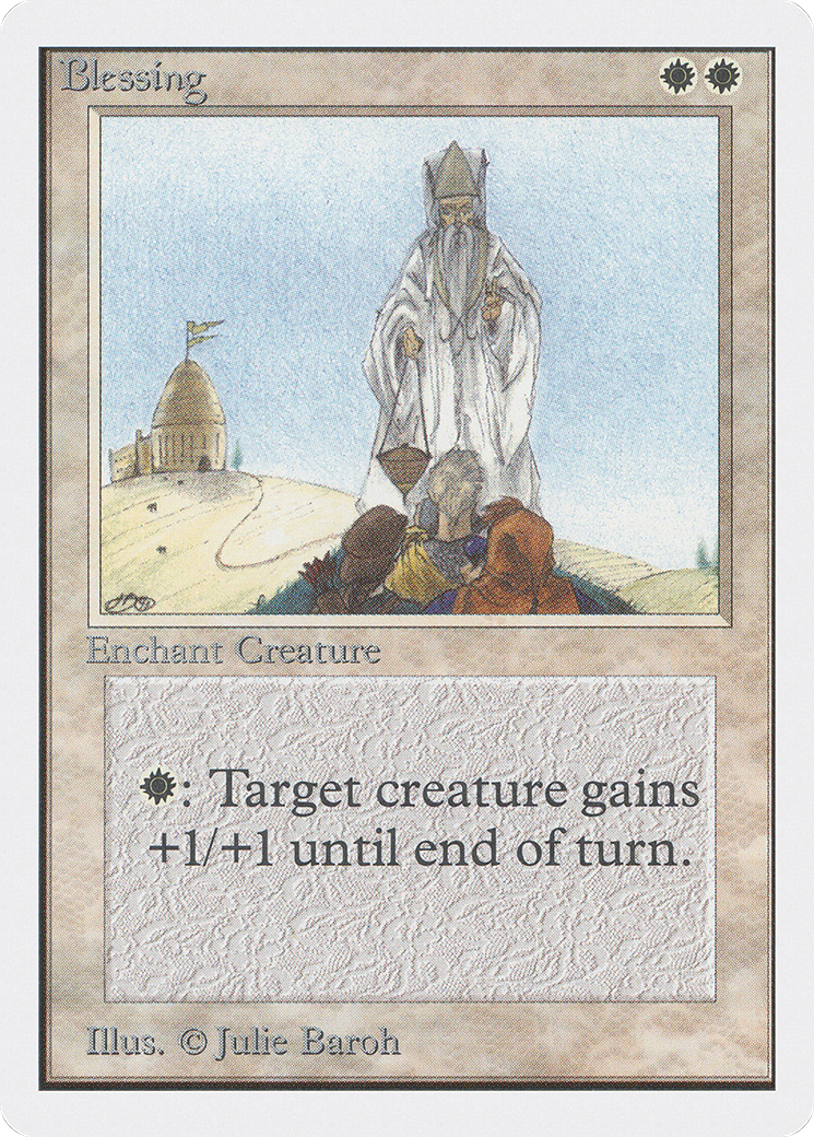 Blessing (2ED-) [Oldschool] Unlimited Edition MTG Single Wizards of the Coast