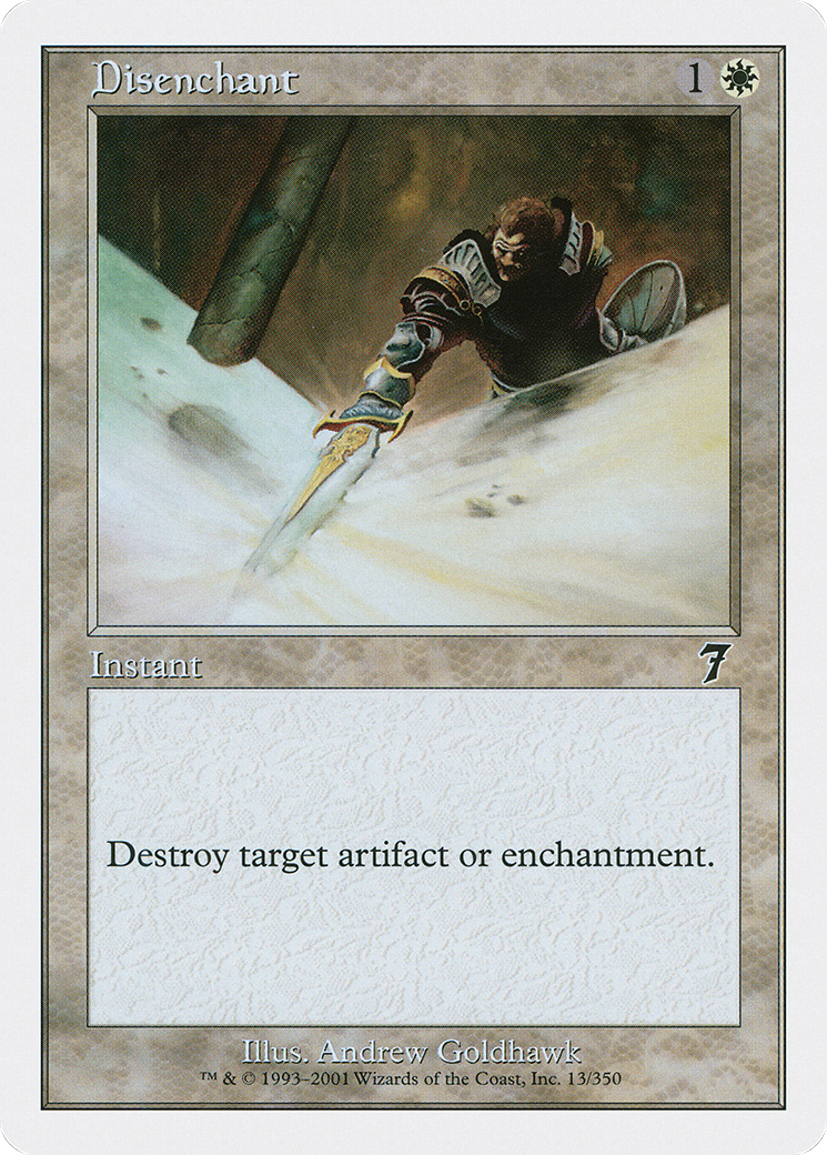 Disenchant (7ED-013) [7th Edition] Foil MTG Single Wizards of the Coast