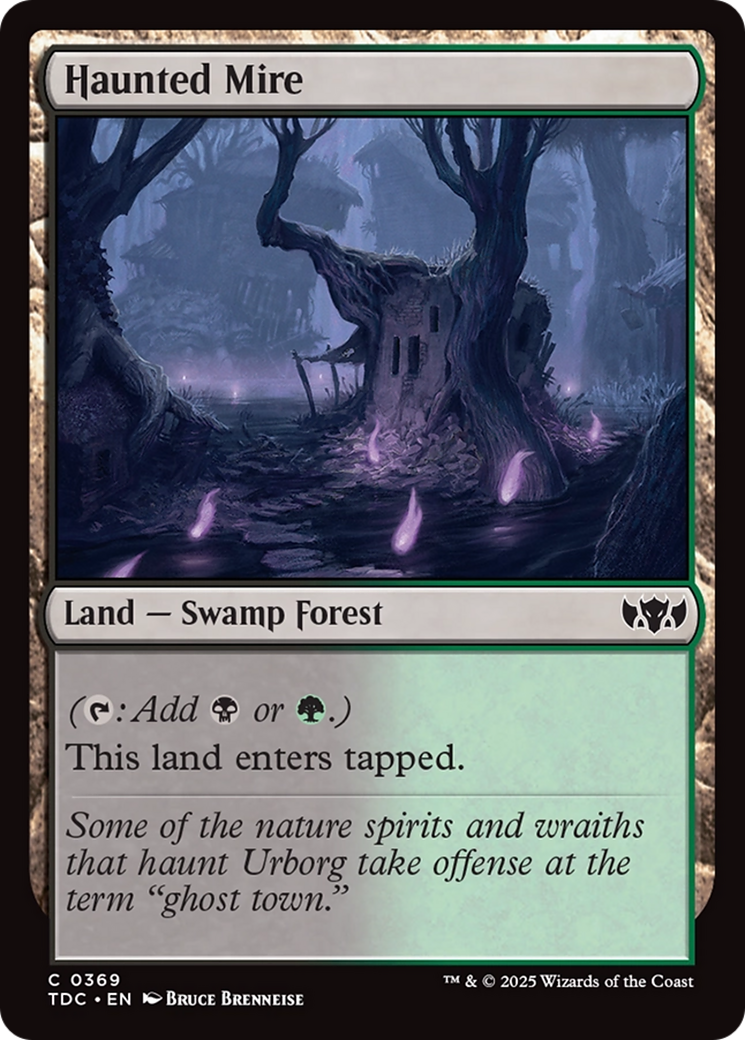 Haunted Mire (TDC-369) [Commander: Tarkir: Dragonstorm] MTG Single Wizards of the Coast