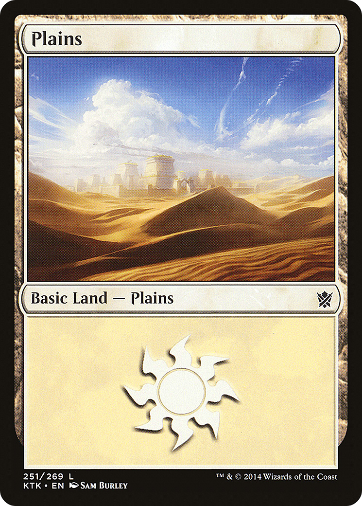 Plains (KTK-251) [Khans of Tarkir] Foil MTG Single Wizards of the Coast