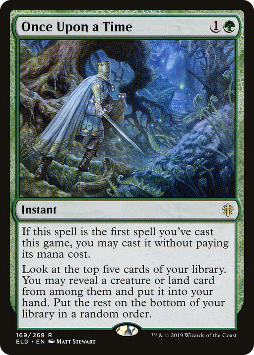 Once Upon a Time (ELD-169) [Throne of Eldraine] MTG Single Wizards of the Coast