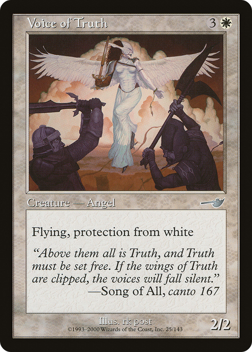 Voice of Truth (NMS-025) [Nemesis] Foil MTG Single Wizards of the Coast