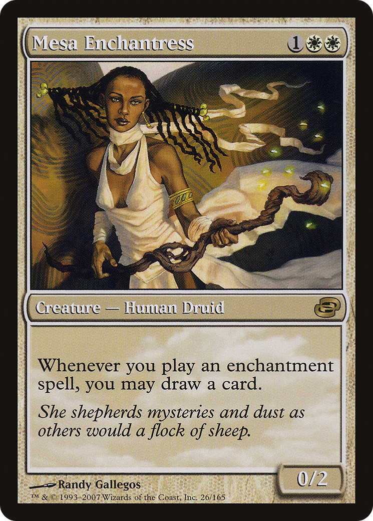 Mesa Enchantress (PLC-026) [Planar Chaos] (colorshifted) MTG Single Planar Chaos