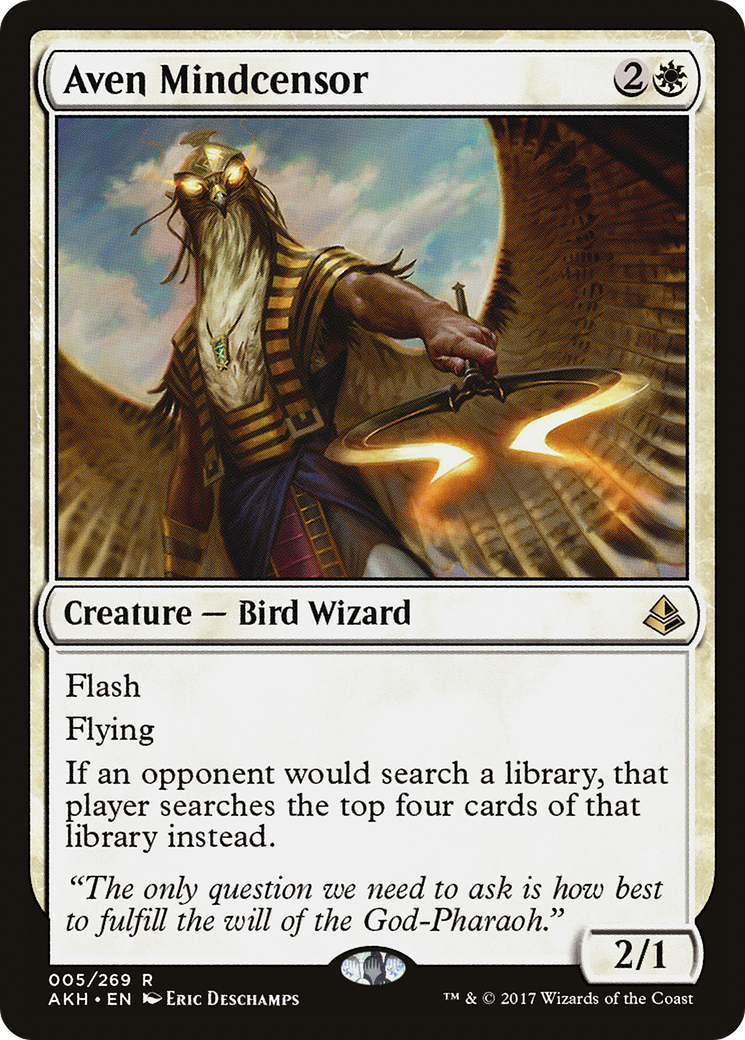 Aven Mindcensor (AKH-005) [Amonkhet] Foil MTG Single Wizards of the Coast
