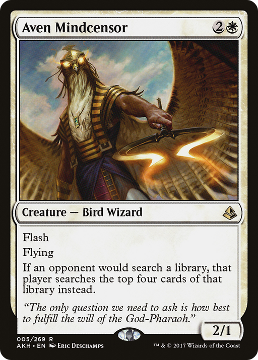 Aven Mindcensor (AKH-005) [Amonkhet] Foil MTG Single Wizards of the Coast