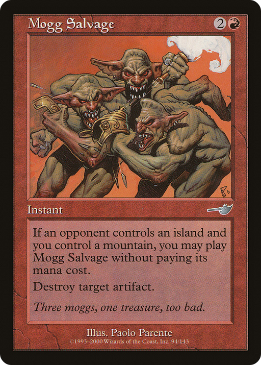 Mogg Salvage (NMS-094) [Nemesis] Foil MTG Single Wizards of the Coast