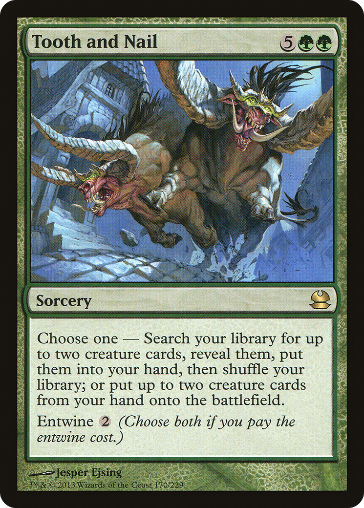 Tooth and Nail (MMA-170) [Modern Masters] Foil MTG Single Modern Masters