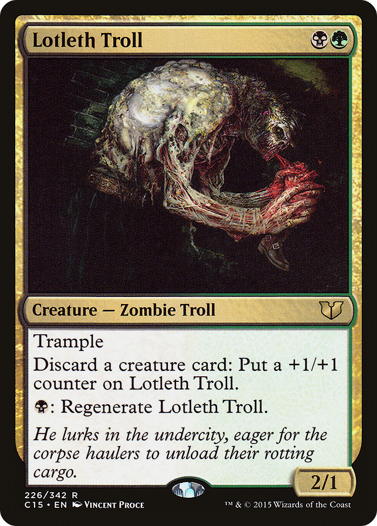 Lotleth Troll (C15-226) [Commander 2015] MTG Single Wizards of the Coast